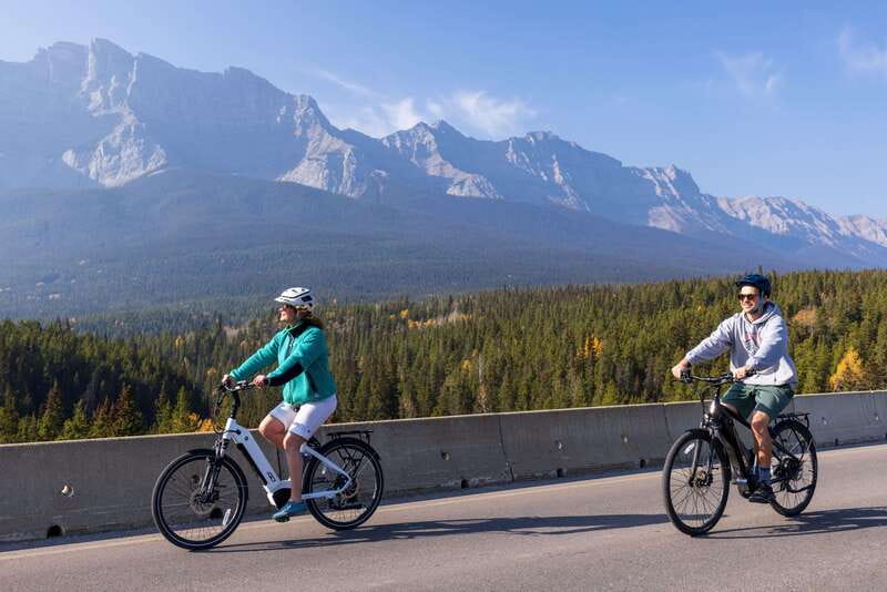 Banff: Mountain Lakeside Guided E-Bike Tour - Getting Started at Banff Train Station and Fitting the Bike