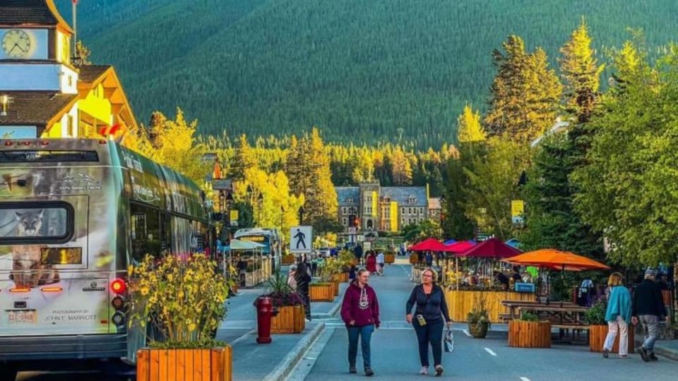 Banff Town, Gondola, Hot Springs, Bow Falls & Three Lakes - Two Jack Lake and Johnson Lake: calmer water to balance a big day