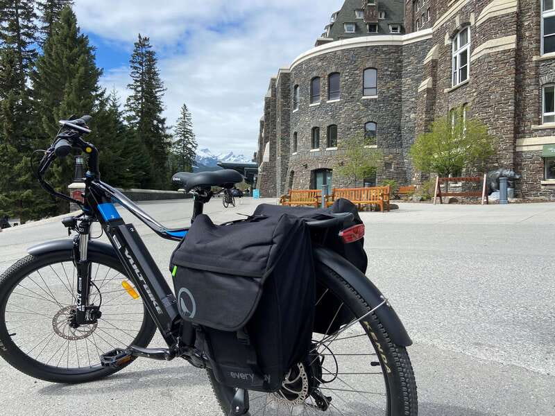 Banff Townsite: E-Bike Explorer - Meeting at White Mountain Adventures (202 Bear Street) and getting rolling fast