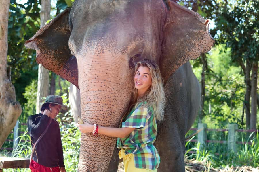 Chiang Mai: Elephant Sanctuary Guided Tour in Spanish - Elephant sanctuary morning: pickup, caretaker clothes, and breakfast prep