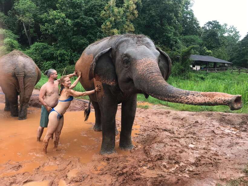 Chiang Mai: Elephant Sanctuary & Waterfall Group Tour - River bathing: the cool-down moment you’ll remember
