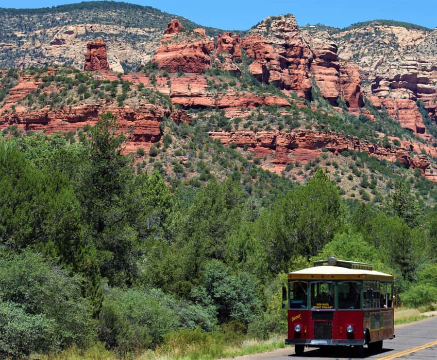 From Sedona: Boynton Canyon Trolley Tour - Down Hwy 89A to West Sedona: why the drive is part of the experience